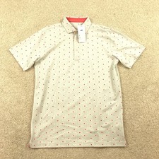 Puma Golf Polo Shirt Mens Small Pique Botanic New