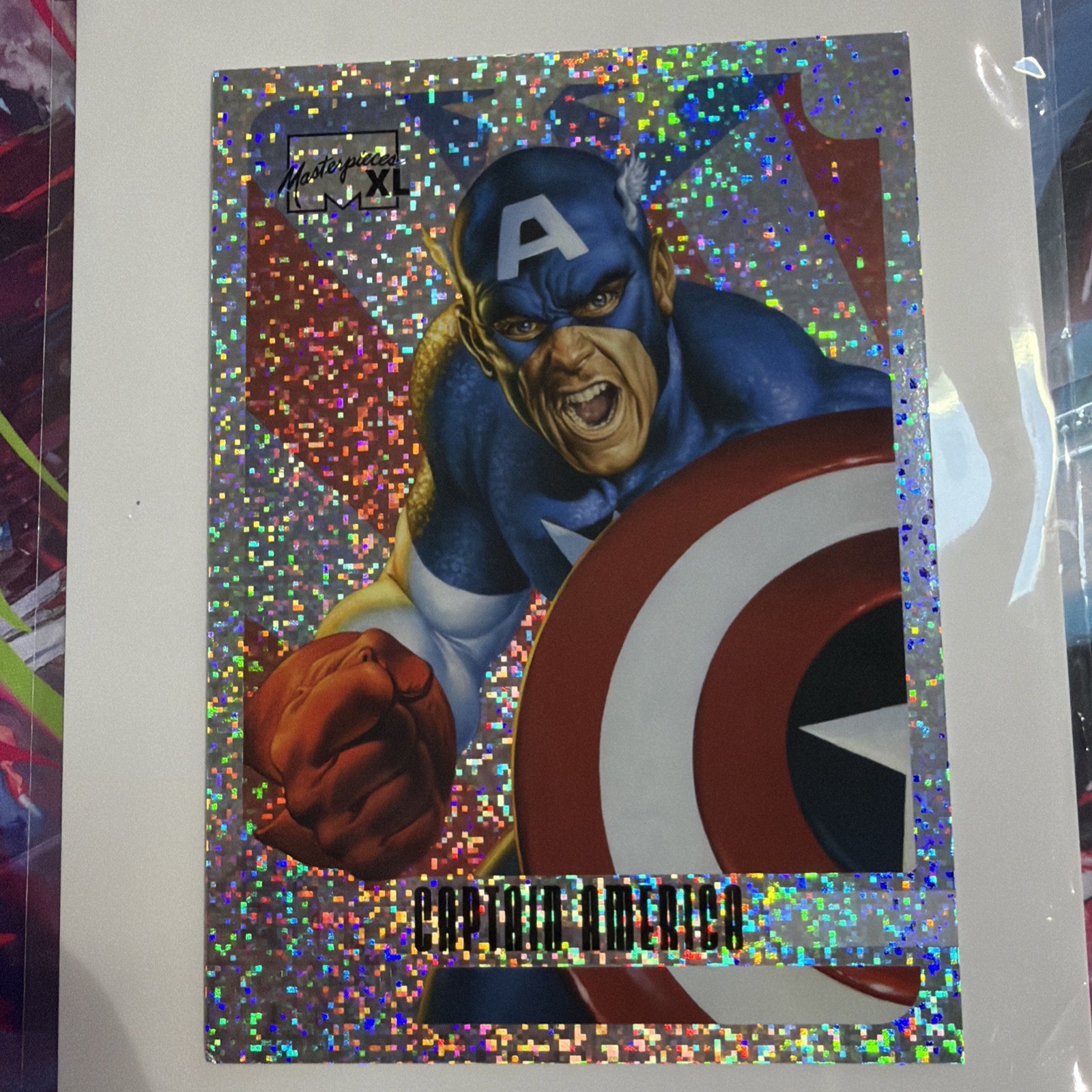 17 Of 17 Captain America 33/99 . 2023 Skybox Marvel Masterpieces XL + NONSer!