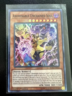 Abominable Unchained Soul Super Rare Ignition Assault 1st Edition IGAS-EN019 NM