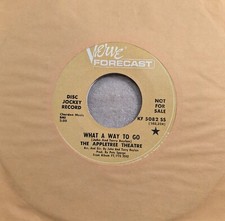 The Appletree Theatre &lrm;What A Way To Go Verve 5082 1968 NM PROMO PSYCH 45