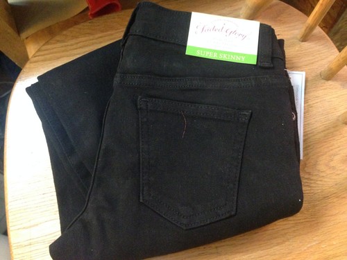 FADED GLORY ---GIRLS JEANS (NEW)----SUPER SKINNY !---BLACK--SIZE 5