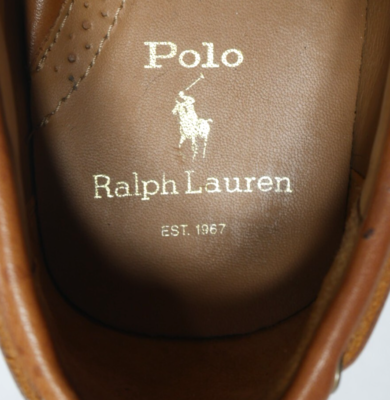 Ralph Lauren Polo Roberts Brown Leather Driver Loafers Men display picture 2