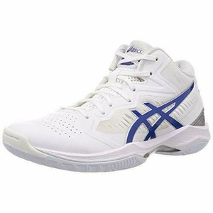 white blue basketball shoes