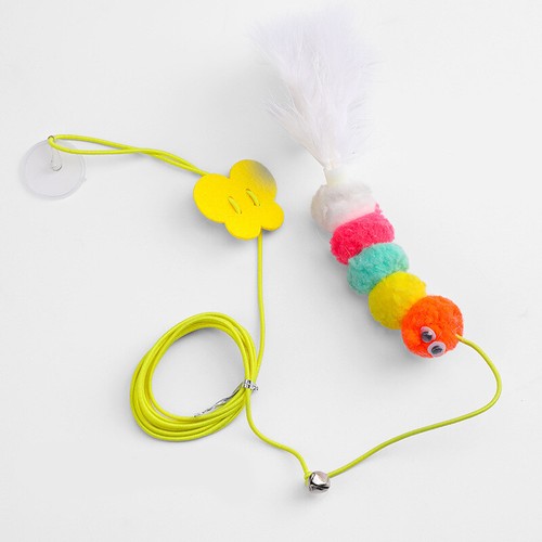 Cat Toy Swing Sticky Elastic Hanging Door Teasing Cat Rope Interactive Pet Toys - Afbeelding 6 van 16