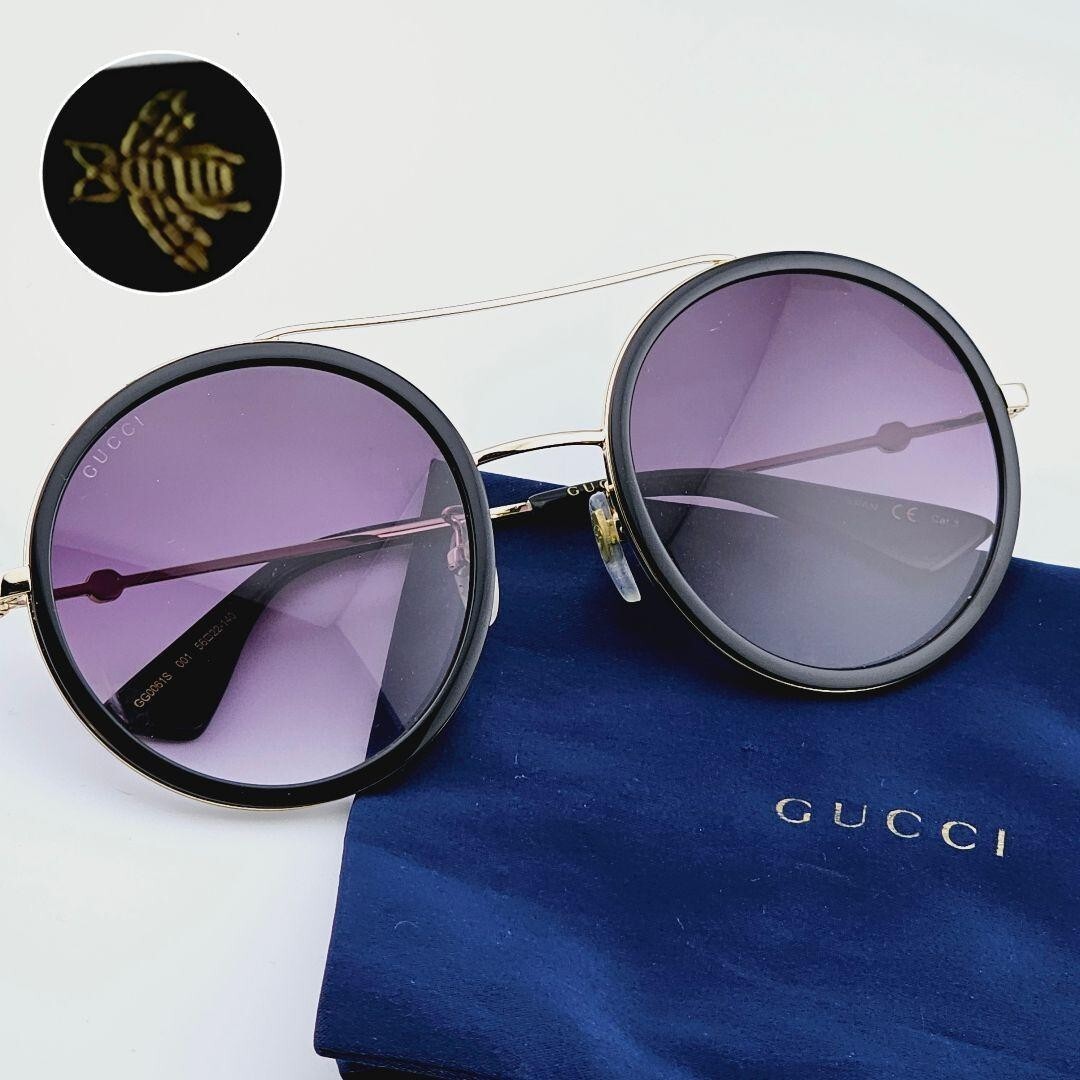 Gucci sunglasses GG0061S twin bridge GG logo current model