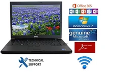 Dell Latitude Laptop/Notebook+wireless Windows 7 Pro+word applications