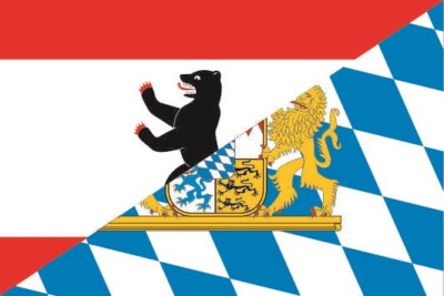 Fahne Flagge Berlin-Bayern 20 x 30 cm Bootsflagge Premiumqualität