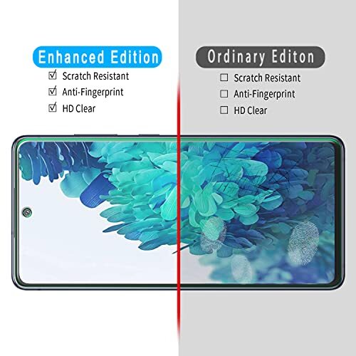 3x Protectores de pantalla de vidrio templado para Samsung Galaxy S20 FE 5G