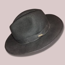 Scala Crushable Wool Felt Safari Cowboy Hat water repellent size Medium Black