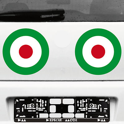 2 Aufkleber Tattoo 23cm Target Mod It Scooter decal Deko Folie Auto Roller Vespa