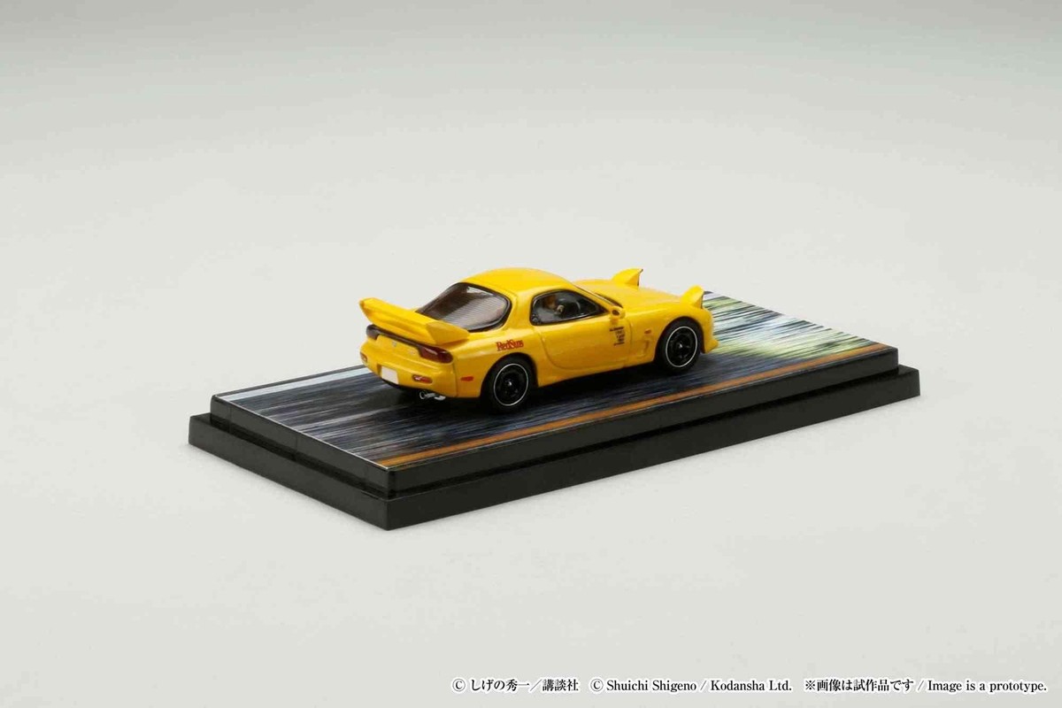 RX-7 ミニカー RedSuns 1/18 1/64 MAZDA RX-7 (FD3S) RED SUNS/Initial D with Takumi