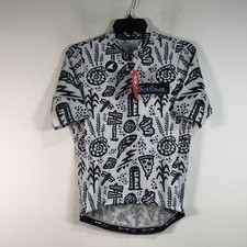 Pactimo SAL Team Short Sleeve Jersey, Men's Size M - White/Black/Blue