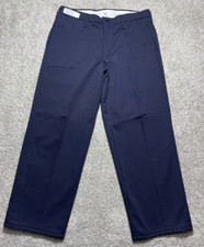 BULWARK PANTS NAVY PLW2NV2 NWOT Durable Pleated Fire Resistant FR Work 34/29