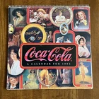 Vtg Coca Cola Coke 1993 Calendar Framed Pictures Wall Art Women Ad Pin Up