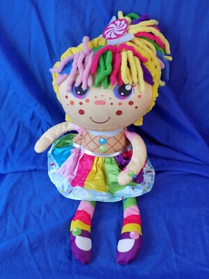 FLIP ZEE GIRLS ZANDY Peppermint Candy Plush Doll Changes from Baby