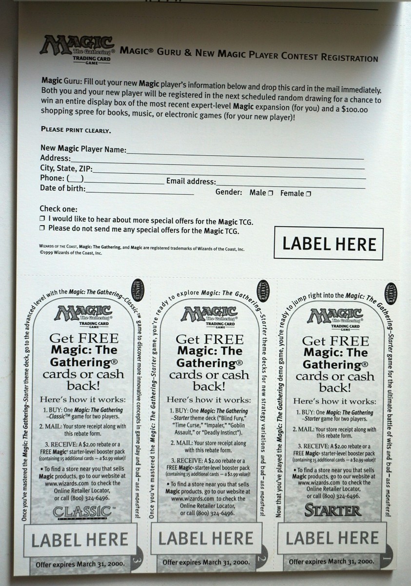Magic The Gathering Guru Kit Book 1 & 3 W/ Original Referral