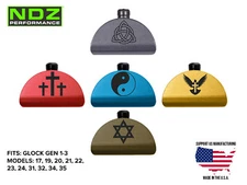 Grip Frame Slug Plug for Glock 17 19 Gen 1-3 Aluminum Black Engravings Spiritual