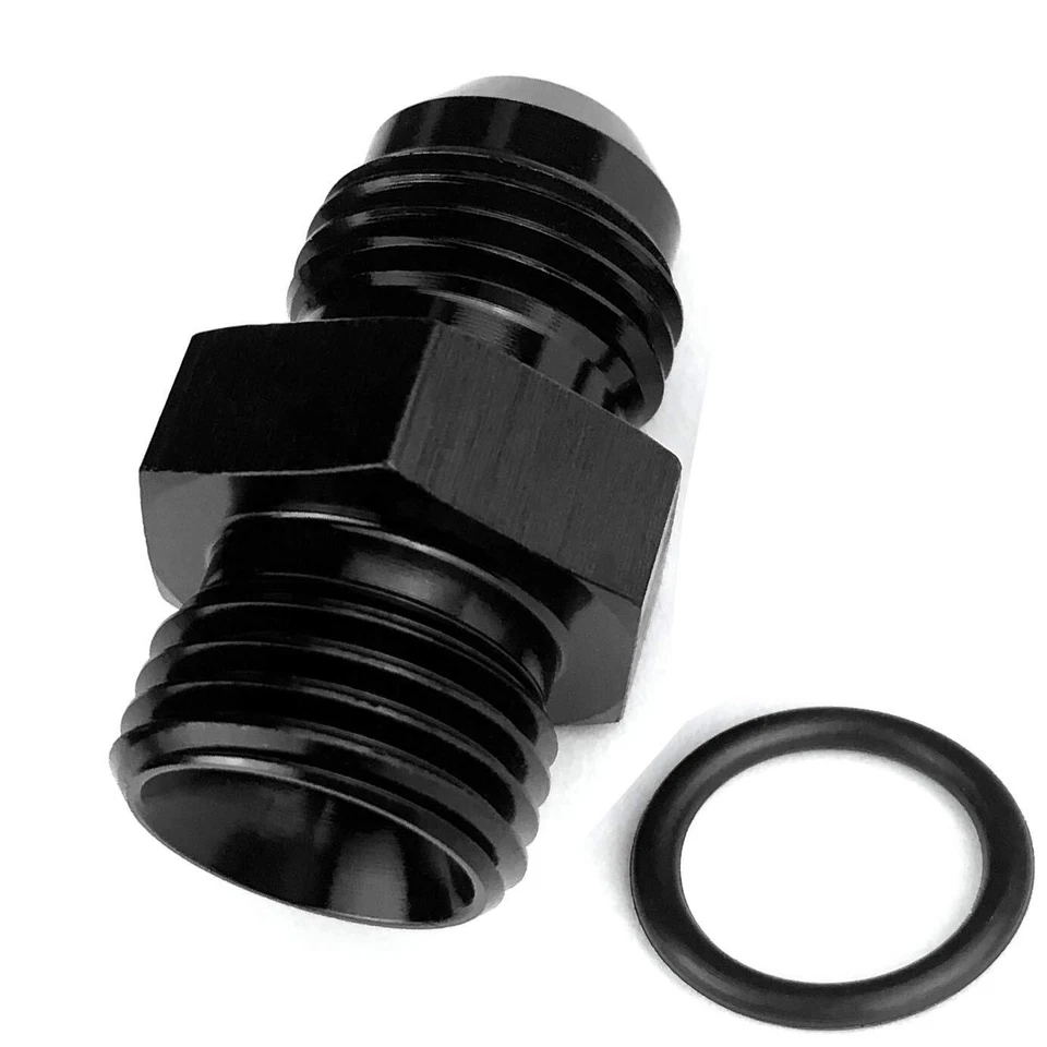 10AN to AN10 10AN Male Adapter Fitting Connector O-ring Boss AN10 Black - Image 2 of 3