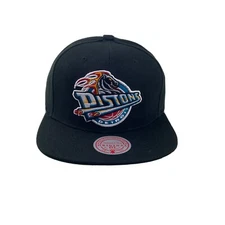 Detroit Pistons NBA Core basic Snapback Mitchell & Ness black hat
