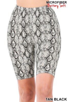 Zenana SUPER SOFT comfy print bike shorts