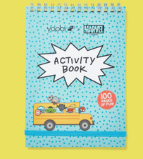Yoobi Marvel Avengers Activity Book 100 Pages Coloring Games Home Road Trips