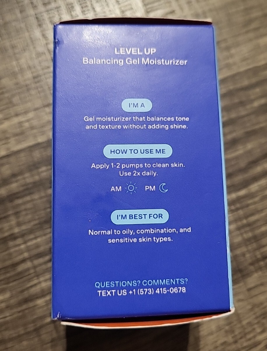 Bubble Skincare  Level Up Balancing Gel Moisturizer for Oily and  Combination Skin Types