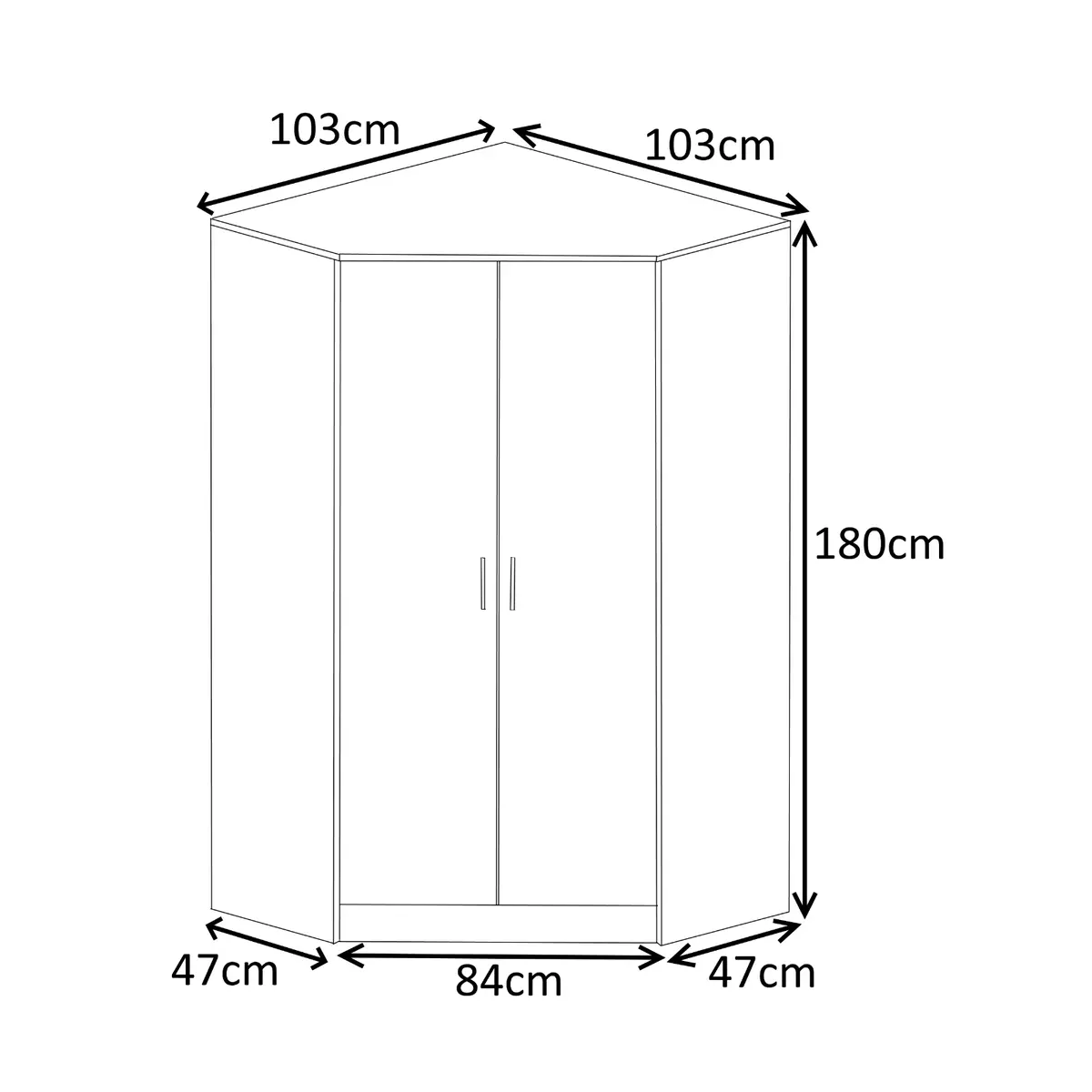 Corner 2024 wardrobe ebay
