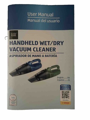 Easy Home USER INSTRUCTION MANUAL Handheld Wet Dry Vacuum Cleaner Model VC2167