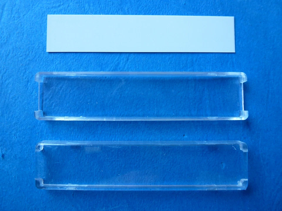 Klingeltasterabdeckung mit Einlage - Allebacker - Klauke, 68 x 15,5 mm