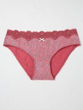 Fat Face Martha Floral Mini Brief in Red