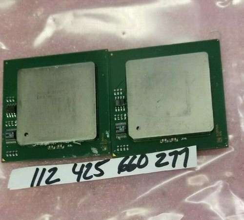  A Pair OF SL8EY Compaq Intel Xeon Processor 64bit 3.33GHz 8M CACHE SOCKET 604 - Picture 1 of 1