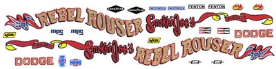  REBEL ROUSER Dodge Dart Sport 1/24th - 1/25th Scale Decals
