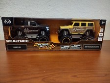 REALTREE Push N' Go Powered Trucks Set Ford F-150/Jeep Wrangler - NIB