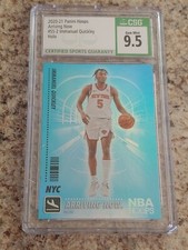 2020-21 Panini Hoops Immanuel Quickley Arriving Now HOLO RC CSG 9.5 Gem Mint NBA