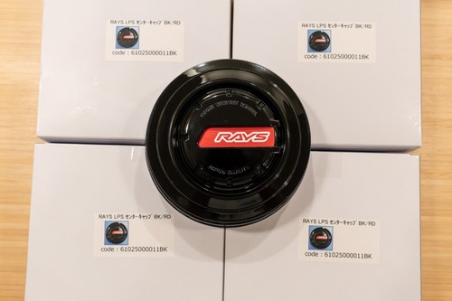 RAYS 4x4 LPS Center Cap (No.85) - 112mm bore - Black / Red (Set of 4) - Picture 2 of 4