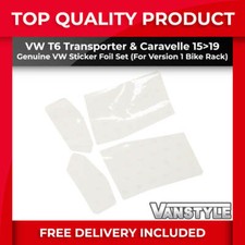 FITS VW T6 TRANSPORTER 15>19 GENUINE VW STICKER FOIL SET FOR VERSION 1 BIKE RACK