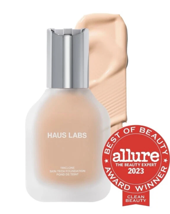 HAUS LABS リキッドファンデーション トゥーライトニュートラル 30ml Haus Labs Triclone Skin Tech Foundation #130 Light Warm - 1