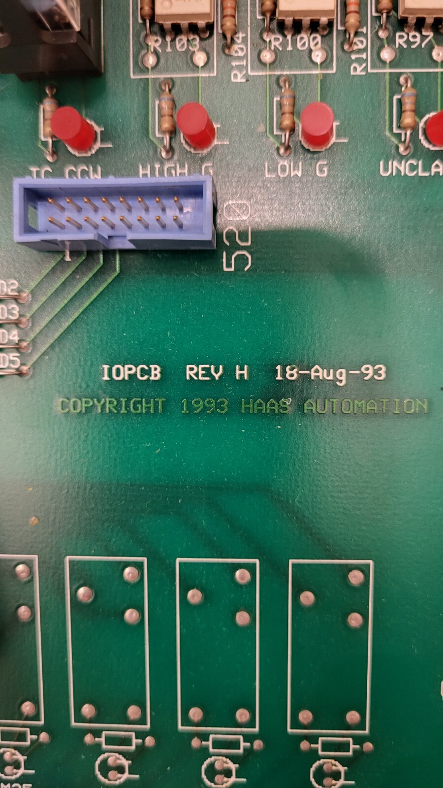 Haas CNC lathe MILL I/O Board SL HL VF 0 1 2 3 4 5 6 7 8 9 10 20 30 40