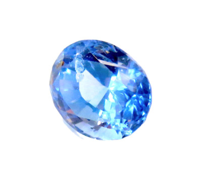 SAPPHIRE Sky BLUE  3.12ct OVAL Natural Old STOCK Vibrant GEMSTONE With Ring VINT