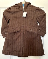 Tea Collection NWT Brown/Teal Hooded Jacket Size 3 100 Cotton sample