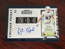 2019 Contenders Draft #152 Dax Raymond Utah State Bears TE Rookie Auto Lot C