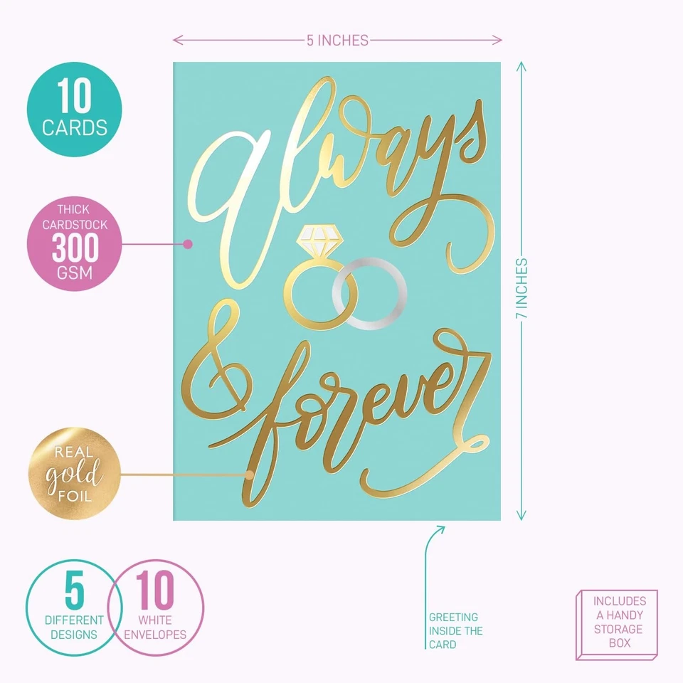 Sweetzer y Naranja Surtido Tarjetas de Boda Felicitaciones Pack Más Compromiso... Foto 2 de 4