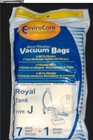 Royal Tank Type J Vacuum Bags Microfiltration with Closure - 7 PK + 1 Filter