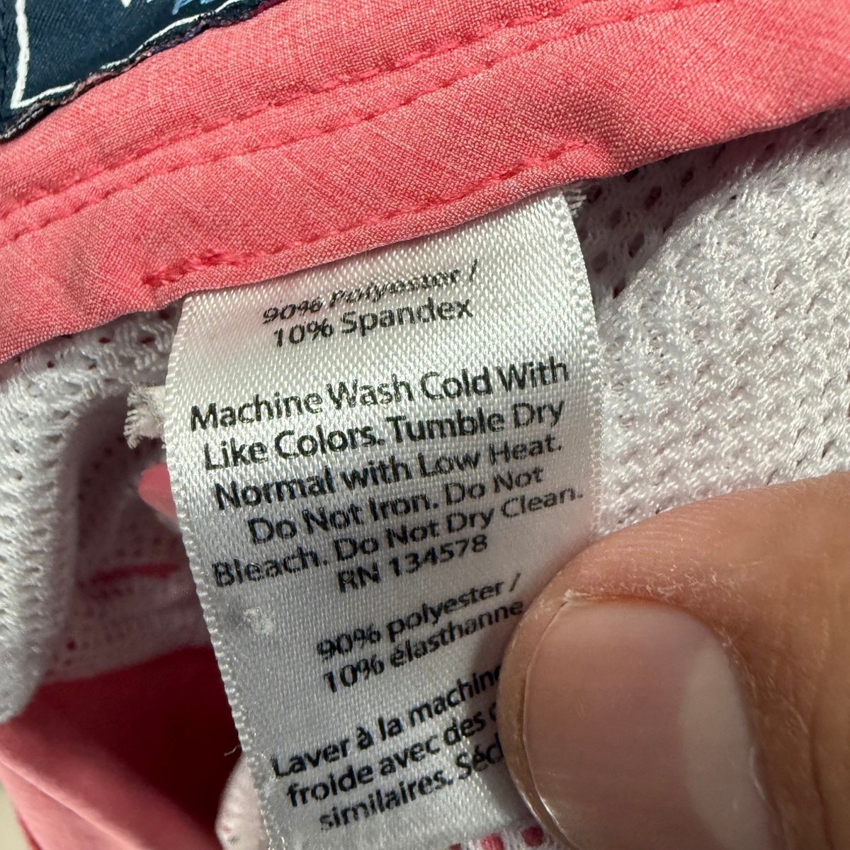 Vineyard Vines Performance Shorts Mens 36 Pink Coral Stretch Golf