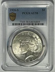 1926 S PEACE DOLLAR PCGS AU 58