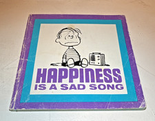 Peanuts Charles M. Schulz ~ Happiness Is A Sad Song ~ Soft Cover 1967 Scholastic