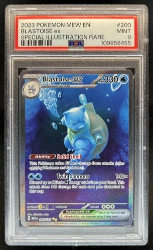 2023 Pokemon SV 151 Blastoise ex #200/165 PSA 9