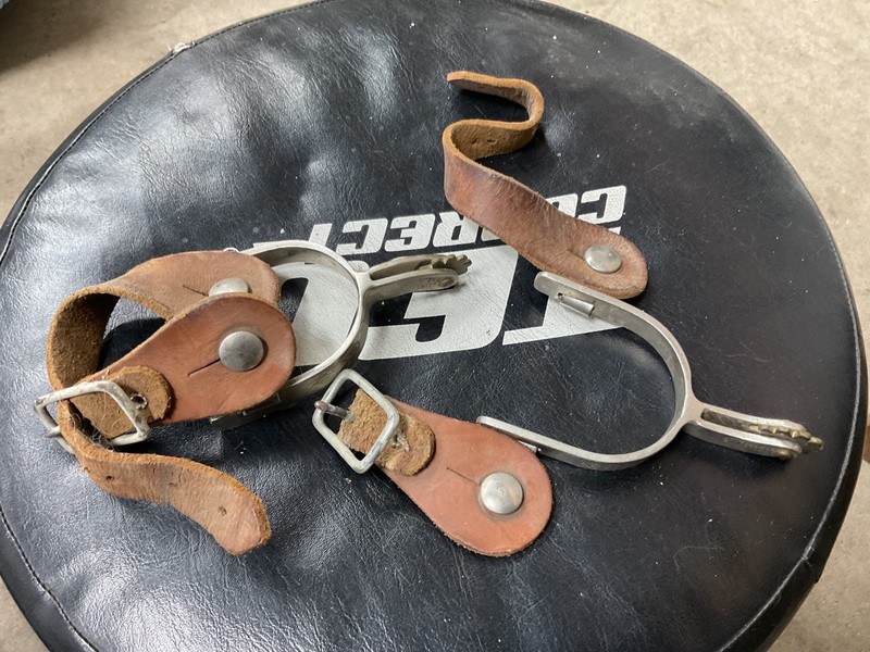 Horse Tack - Vintage Korea Western Slip On Spurs Youth Or Ladies