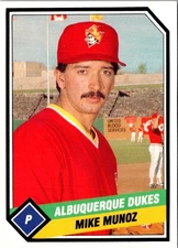 1989 TCMA Albuquerque Dukes Mike Munoz #8 Albuquerque Dukes Baseball Card