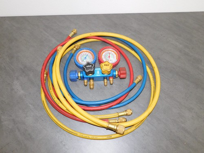 #ad IMPERIAL 422 CB 422 CR HVAC REFRIGERANT PRESSURE GAUGES AND HOSES $74.99